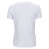 T-shirt  col "V" Blanc